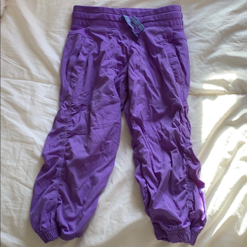 Girls Size 8 Purple Ivivva Capri Athletic Joggers